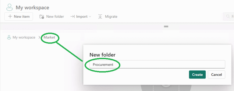 Power BI Service – How to Create Folders in Workspace – SQL Circuit